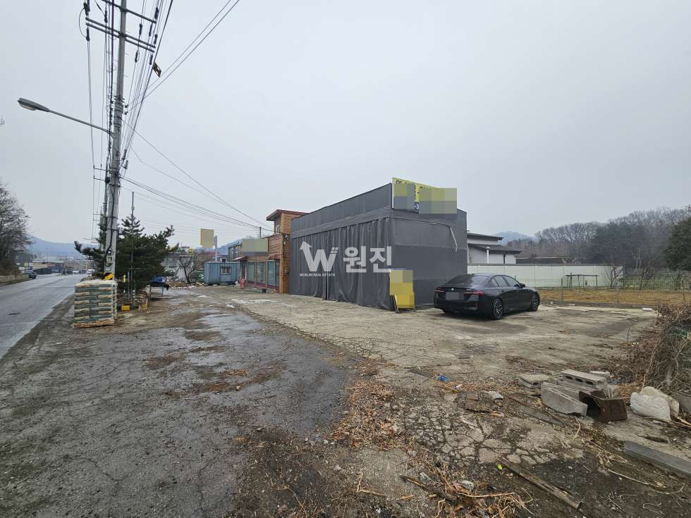 경기 파주시 조리읍 오산리 2차선대로변 야적장 가설건축물 창고사무실 임대 월세 매물번호 11372 사진 2
